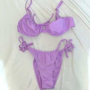 Light purple scrunch bikini